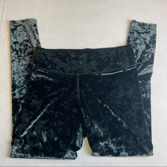 PINK Victoria's Secret Pants - PINK Victoria's Secret Black Velvet Legging